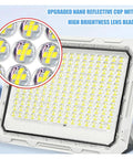 Close-up of JUDYSSY Solar Outdoor Courtyard Lights 5-in-1 Led Beads showing high brightness lens beads and reflective cup design.