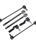 6 Piece Front Suspension Kit With Inner And Outer Tie Rod Ends And Sway Bar Links For Ford C Max Escape Focus Transit Connect Includes 2 Outer Tie Rod Ends 2 Inner Tie Rod Ends And 2 Sway Bar End Links, black steel