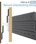 Heavy Duty French Cleat Hanger 30 Inch, Rock Solid Aluminum Wall Mount Bracket, secure interlocking design holding up to 100 lbs.