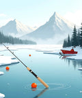 Compact Ice Fishing Rod For Winter Angling Pen Style Spinning And Casting Compatible With Lures Tackle 75cm Hard Rod Without Reel