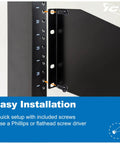 Tough As Nails Ventilated Steel Cantilever Rack Shelf For 19 Inch Server Cabinet Network Equipment Heavy Duty installation guide with screws.