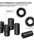 Lug Nut Removal Kit For Stripped And Frozen Bolts With Half Inch Drive 5 Piece Wheel Lock Removal Set ThinkWork Hammer Tap Tool