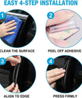 Installation guide for Heavy Duty Car Door Edge Guards For Tesla Cybertruck 2024 To 2026 with step-by-step instructions.