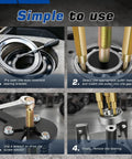Hardcore 36 In 1 Bearing Puller Set Heavy Duty Red Steel Chrome Vanadium For Cars Trucks Bikes Remove Blind Hole Bearings Easy Fix Home Projects Or Shop Work Anytime Needed By Techs Or Mechanics Who Need Top Durability in use