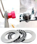 Close-up of Two Sets AXK2035 Thrust Needle Roller Bearings With AS2035 Washers 20mm ID 35mm OD 2mm Thick Replacement Kit for repairs