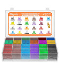 Solid Car Fuses Assortment Kit With Standard And Mini Blade Fuses Ranging From 2A To 40A in organized tray with puller.