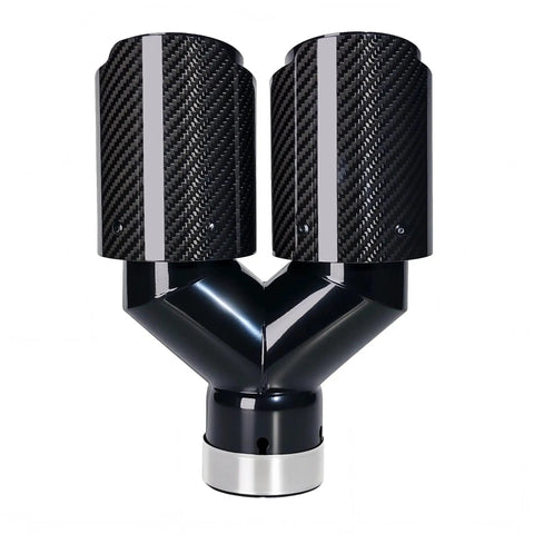 Fresh Upgrade For Your Daily Driver Swaps A Tight Two Point Five Exhaust Pipe For A Beefy Dual Three Point Five Tailtip with carbon fiber.