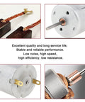 Close-up images of 280 DC Mini Motors Kit 10 Pack 3V to 12V Round Shaft Micro Electric Motors for DIY RC Airplanes Boats Toys