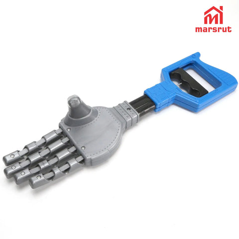 Long Arm Plastic Robot Hand Grabber With 14.2 Inch Reach Heavy Duty Pick Up Tool And Litter Reacher Smooth Claw Tips For Gentle Scratch Free Grabs Your Go To Durable Garbage Grabber For Indoor And Outdoor Cleaning