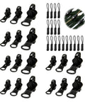 Universal Zipper Repair Kit With Metal Sliders In Small Medium And Large Sizes, 18 Piece Set With Six Pulls Each, Quick And Easy Fix For Jackets Backpacks And Luggage No Sewing Needed