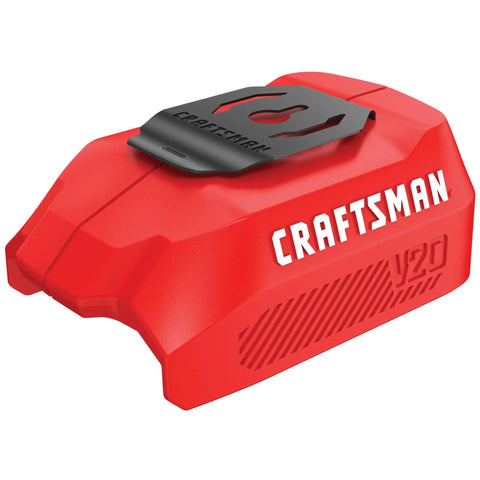 Red V20 USB Adapter Power Source For Charging Phones And Tablets, 2.1A Fast Charge, Ultra Portable Bare Tool Only Charger Hub