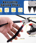 Versatile spring plier tool from the 39 Piece Pro Grade Model Tools Kit For Model Building And Hobby Crafting, features anti-slip handles