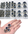 Nylon Insert Lock Nuts Set In 304 Stainless Steel, 140 Piece Assortment For M3 To M12 in transparent case with hand holding nuts