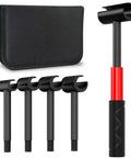 4 In 1 Door Hinge Adjustment Tool Set With Replaceable Heads For 14mm To 25mm Hinges, Heavy Duty Cabinet Alignment Wrench With Rubber Grip