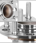 Close-up of Rear Wheel Bearing Hub Assembly With Speed Sensor Bolt-On Replacement For Hyundai Sonata 2015-2018 Steel Construction FWD