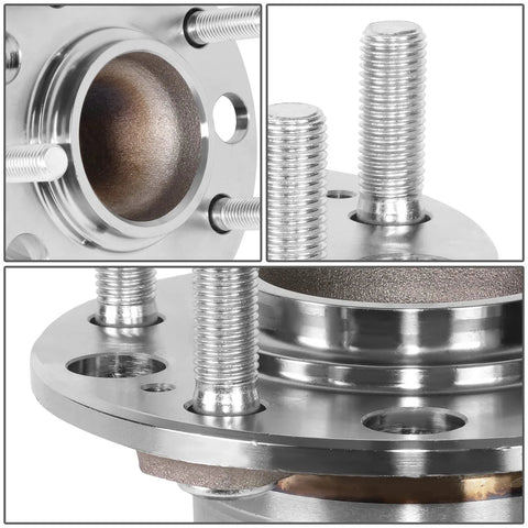 Close-up of Rear Wheel Bearing Hub Assembly With Speed Sensor Bolt-On Replacement For Hyundai Sonata 2015-2018 Steel Construction FWD