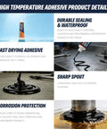 Heavy-Duty High Temperature Silicone Sealant For Ovens And Appliances, Boss Level Heat Resistant Glue, application details