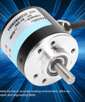 Incremental Rotary Encoder With Solid Shaft For 3 Phase Motion Control 30Khz Readout 5 To 24V DC Supply 6mm Shaft