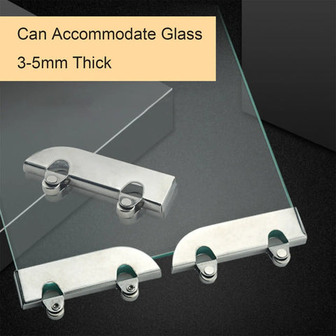 Heavy Duty Sliding Barn Door Hardware Kit With Dead Silent Rollers And Sturdy Aluminum Track Glides Like Magic For Closets And Space Dividers Super Fast Setup At Forty Seven Inches, metal brackets accommodating 3-5mm glass panels.
