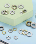 F8-14M miniature thrust ball bearings with washers, chrome steel, assorted sizes
