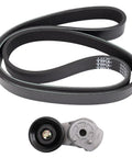 Direct Fit Belt Tensioner Kit Heavy Duty Accessory Part Set Pre Assembled Direct Fit Replacement Heavy Duty Seal Assembly 1X serpentine belt and tensioner