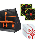 Outdoor Pellet Gun Target Trap With Center Shot includes metal and paper targets for airgun rifle rimfire practice