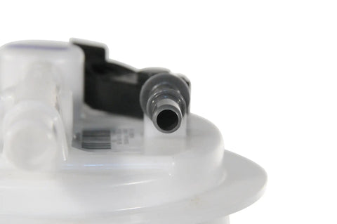 Close-up view of Heavy Duty Fuel Pump Module With Guide Rod Alignment And Jet Pump Reservoir for fast drop install.