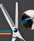 Stainless Steel Hair Cutting Scissors Thinning Shears 6.5 Inch For Pro Salon Barbers And Family Use Japanese Steel Blades