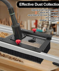 Dust Collection Hood For Slab Flattening Router Slide And Skid Captures 95 Percent Of Wood Dust With Durable Carbon Steel