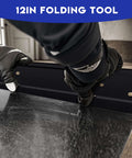 Heavy Duty Metal Folding Tool For Duct Bending A 12 Inch Sheet Metal Bender Hand Tool For HVAC Ductwork and Duct Boots Used