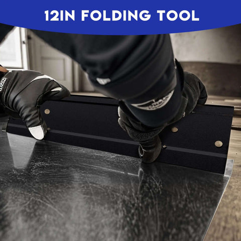 Heavy Duty Metal Folding Tool For Duct Bending A 12 Inch Sheet Metal Bender Hand Tool For HVAC Ductwork and Duct Boots Used