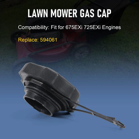 Black Lawn Mower Gas Cap For Briggs And Stratton 675EXi 725EXi Engines And Toro Craftsman Fuel Tank Cap Replacement 594061