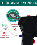 Instruction diagram for Industrial Automatic Soldering Gun Kit With Digital Display And Temperature Control Motorized Solder Wire Feed