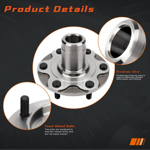 Beefed Up Front Wheel Hub Assembly For Toyota Tacoma 1995 2004 4WD Only Toyota 4Runner 1996 2002 Toyota Tundra 2000 2006
