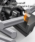 USZWBY Electric Hydraulic Rebar Cutter For Steel Bars 4-22mm, cutting 20mm steel bar with sparks in 2 seconds.
