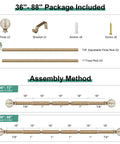 Boho Wood Curtain Rods Set For Windows 48 To 84 Inches One Inch Adjustable Heavy Duty Drapery Rod With Imitation Wood Grain Finials