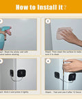 Installation steps for Three Pack Fridge Lock With 3 Digit Combination For Baby Proofing Heavy Duty Refrigerator Door Lock