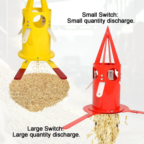 Beefy Big Bag Dispenser Unloader For Bulk Bags, Heavy Duty Feed Grain And Fertilizer, Rust Resistant Portable Unloader Tool For Farm, Warehouse And Home Use Red
