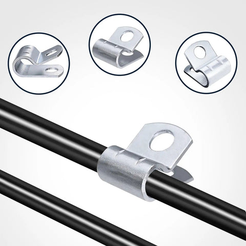 Vibration Proof Cable Guide Clamps For Throttle Cables Wiring Tubes And General Installations Serrated Secure Grip 20 Pack