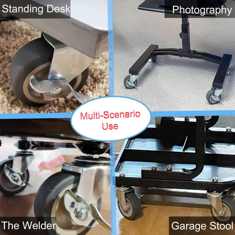 Multi-scenario use of Heavy Duty 3 Inch Stem Casters Set Of 4 With Brakes for furniture and gear.
