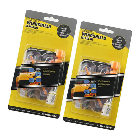 Quick Fix Windshield Repair Fluid Kit For Cracks And Chips Stop Spreading, No Fuss Glass Repair For Auto Windows packaging