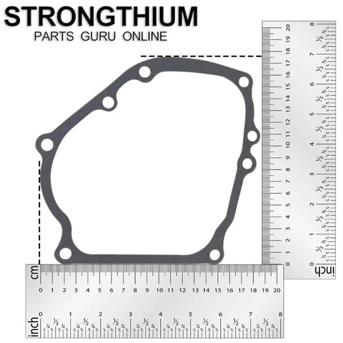 Beefed Up Crank Case Side Cover Gasket Oil Seal Kit For Predator 212 And GX Engines with ruler for size reference
