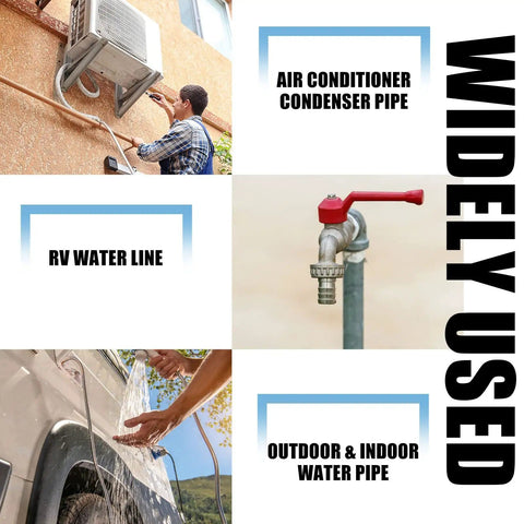 12 Pack Foam Pipe Insulation Tubes Self Adhesive Water Line Warmth Shield for outdoor water pipe protection examples