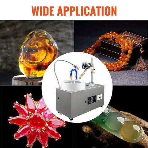 Real Badass Jade Cutting Angle Grinder With Solid Mechanical Handle Crafted For Jewelry Making And Gemstone Shaping Stainless Steel Build handles multiple gemstones