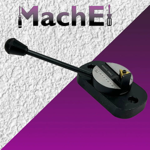Lathe Ball Turning Attachment With Size Scale Oval Base And Single Bit For Precise Concave And Convex Ball Turning Grab