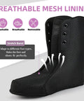 Breathable mesh lining in Ride Ready Inline Skates For Adults Unisex Fitness Roller Blades with stretch band, black inner boot
