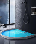 Built Tough Silicone Water Stopper For Bathtub And Sink Drainage, Flexible Waterproof Seal Strip in modern bathroom setting.