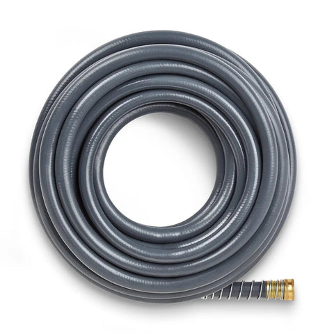 Heavy Duty Garden Hose 5/8 Inch By 75 Feet, Flexogen Strength, 8 Ply Double Tire Cord Reinforced, Over 500 PSI Burst, coiled view