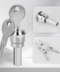 Universal Stainless Toolbox Lock Set With Keys For Cabinets And Drawers 180 Degree Rotation Unlocking Heavy Duty Iron