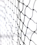 Close-up of UV protected netting from 40 Foot Collapsible Batting Cage For Backyard Or Indoor Baseball And Softball Practice With A Heavy Duty Rust Resistant Steel Frame And UV Protected Net Black Frame Easy Setup Durable Year Round Hittin Cage